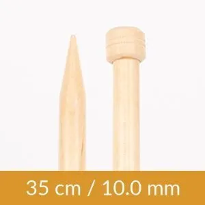 AGUJA DE PUNTO EN MADERA DE ABEDUL 35 CM