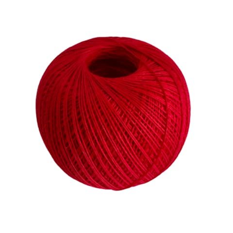 Algodón S para bordado rojo