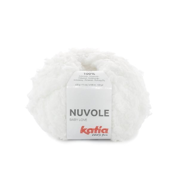 Lana Katia Nuvole blanco50-g