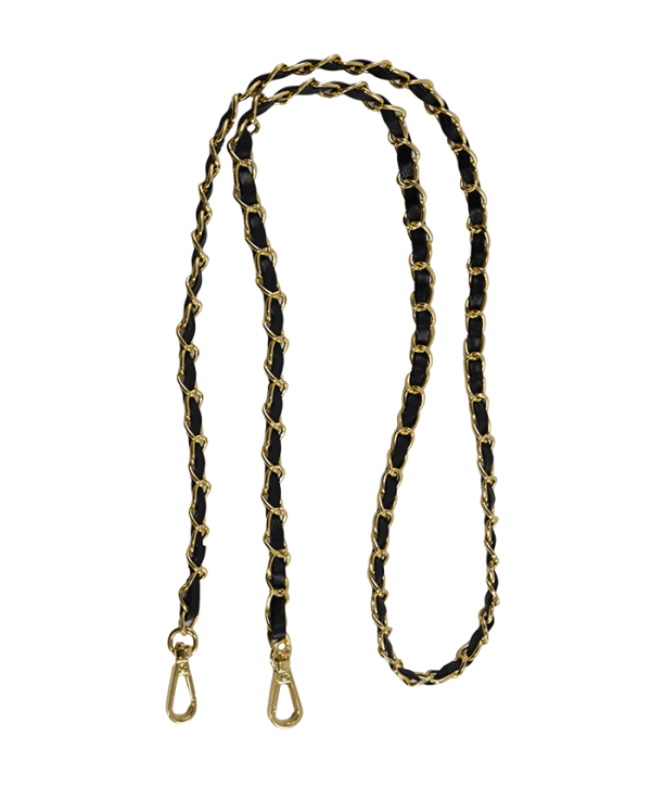 Cadena de metal con PU Negra