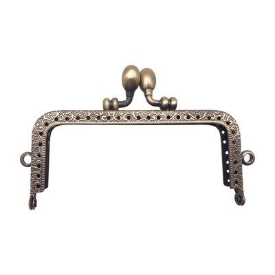 Boquilla monedero metálico cuadrado 11x7cm